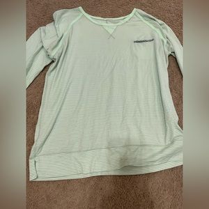 green stripped long sleeve